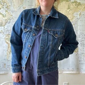 LEVIS vintage dark wash denim jacket